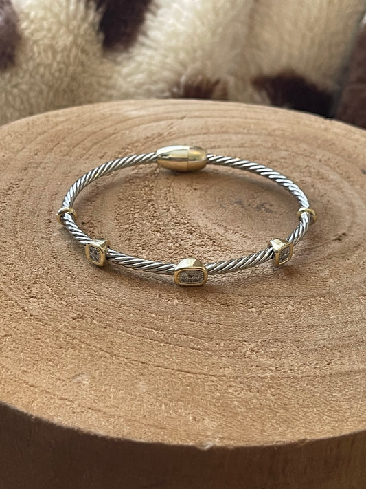 Rectangle Cable Bracelet