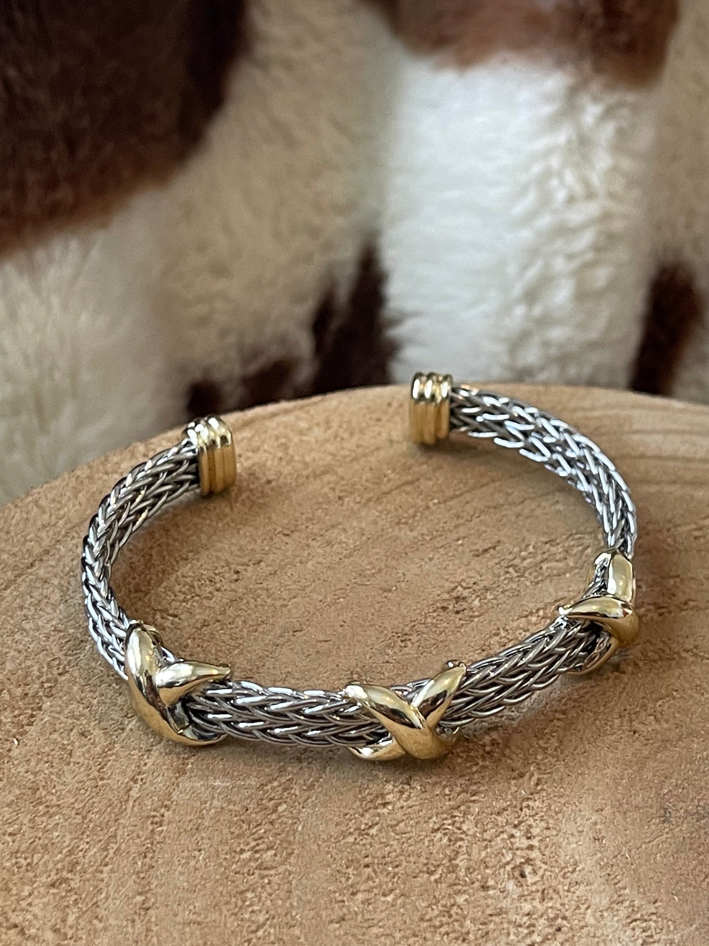 Triple X Braided Rope Cuff
