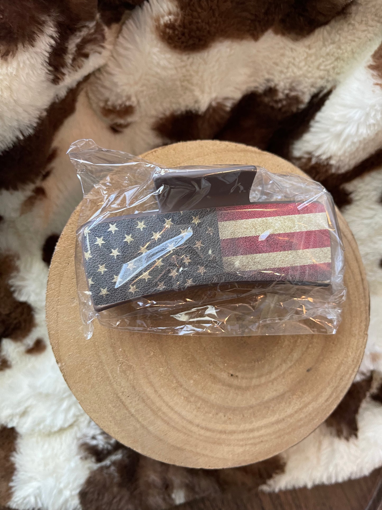 American Flag Claw Clip