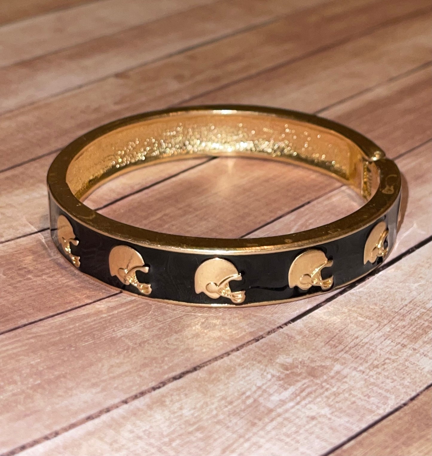 Football Helmet Bracelet - Black