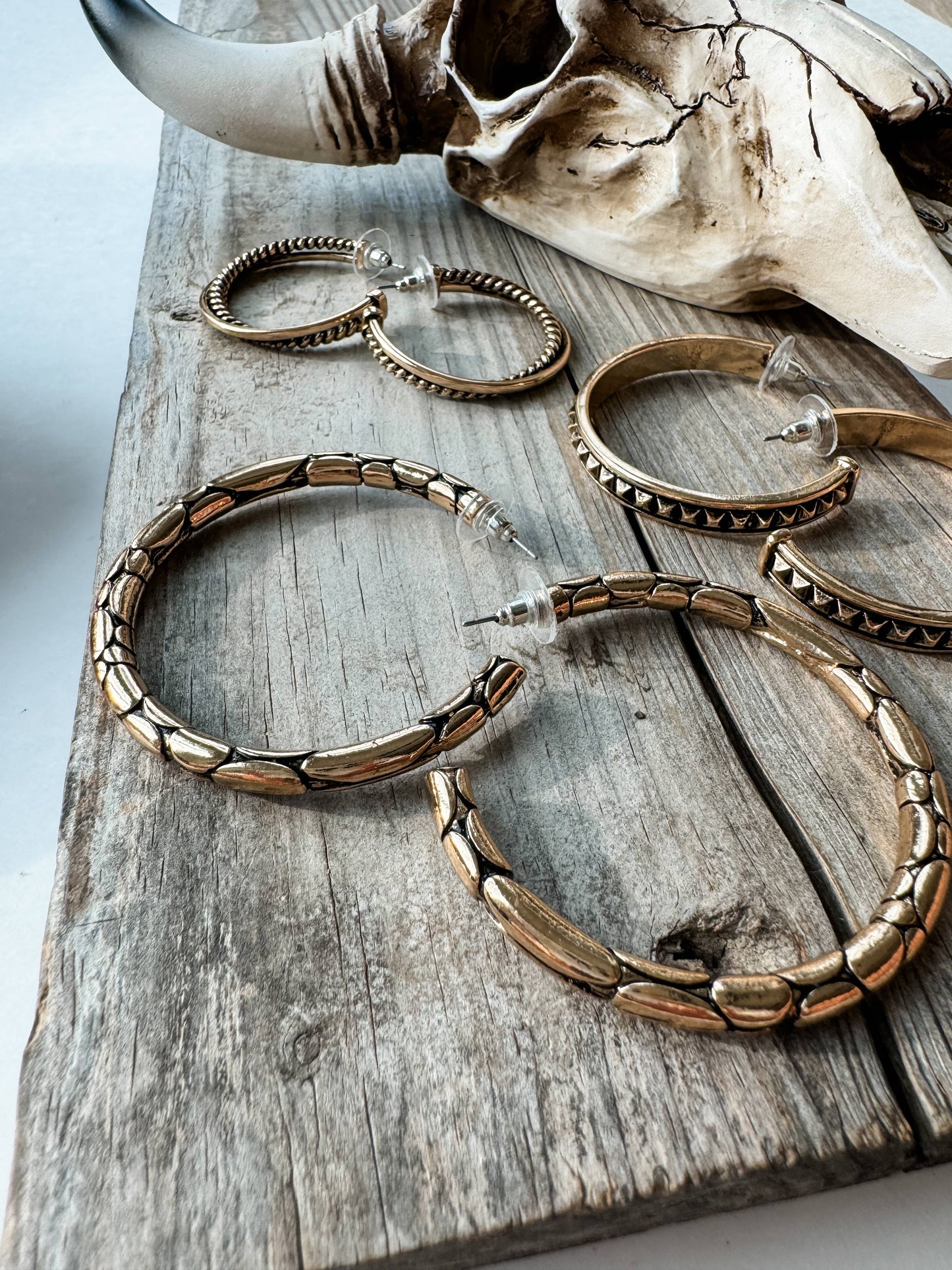 Laney Goldtone Hoop Earrings - SMALL