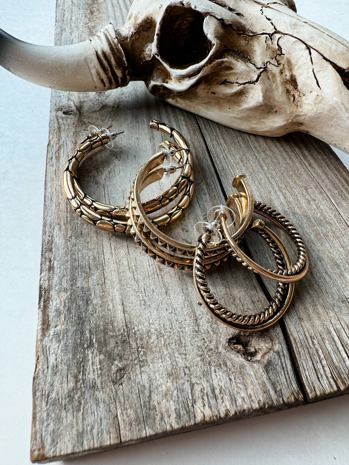 Laney Goldtone Hoop Earrings - SMALL