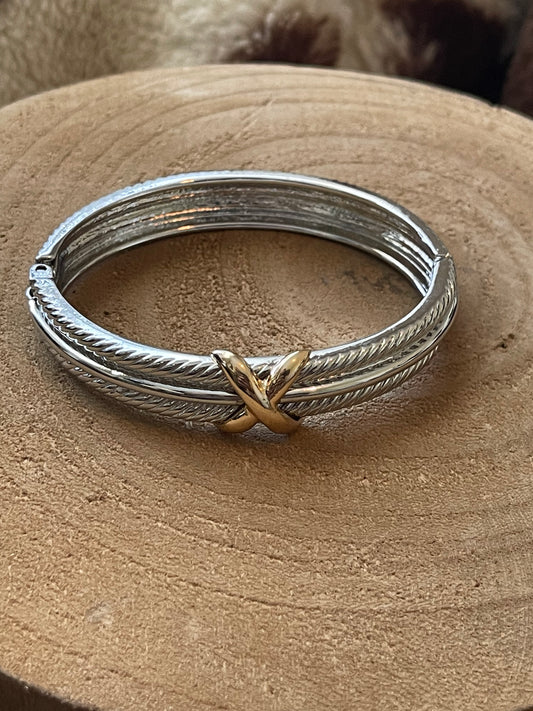 Solid X Bangle
