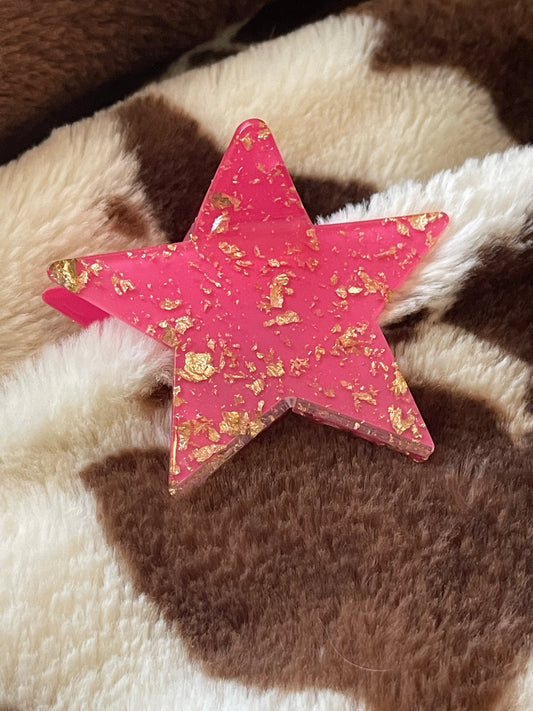 Gold Flake Star Clip