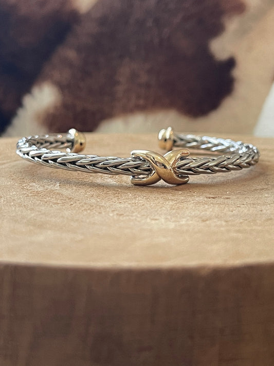Singular X Braided Rope Cuff