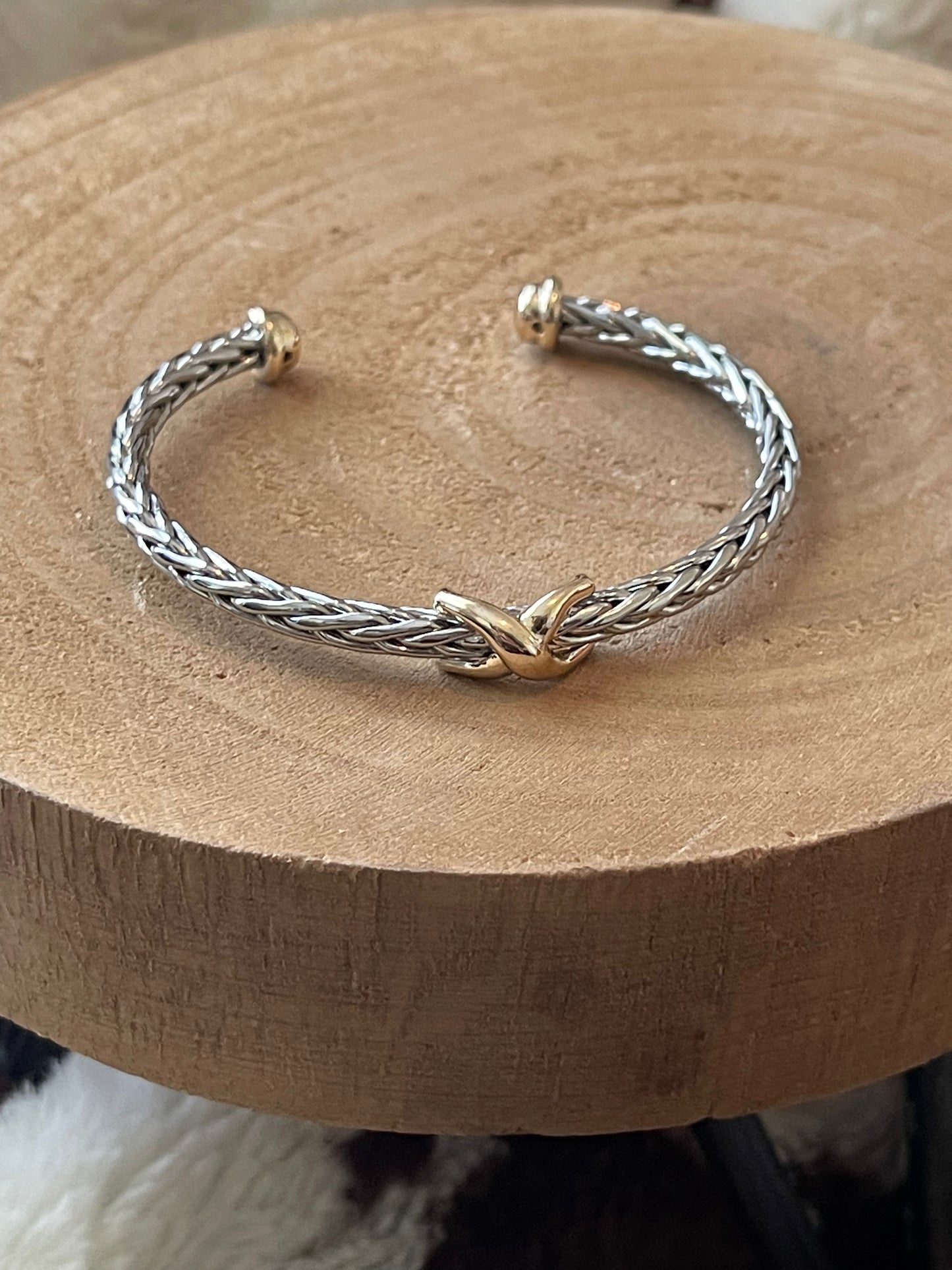 Singular X Braided Rope Cuff