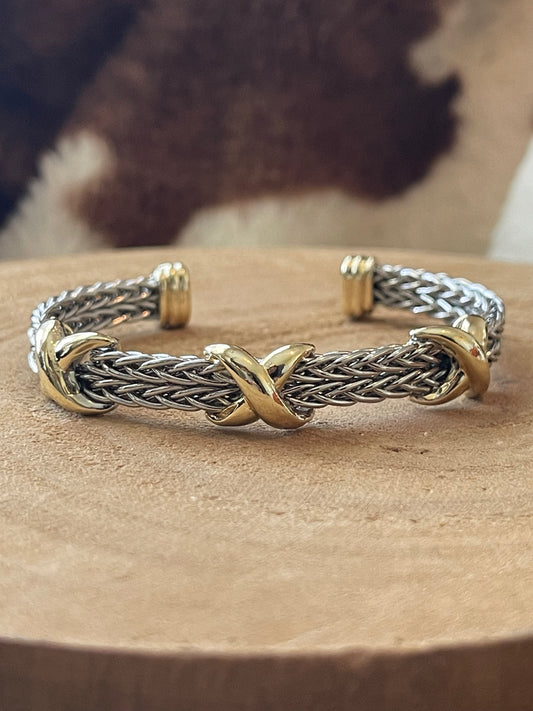Triple X Braided Rope Cuff