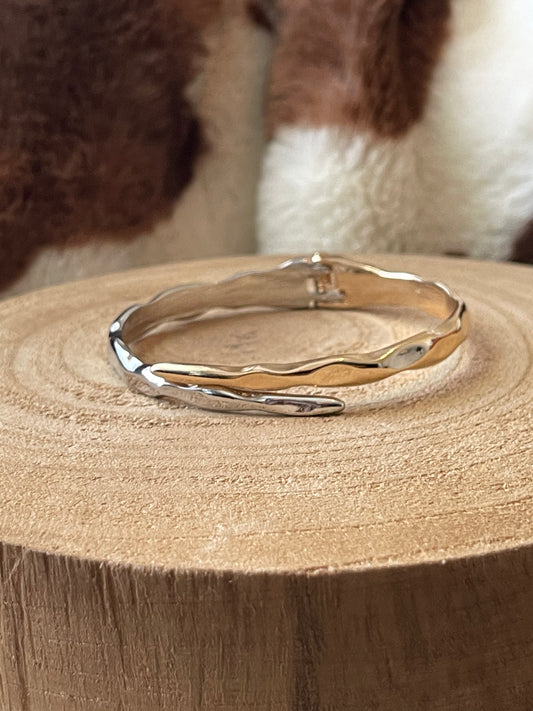 Gold Silver Bangle