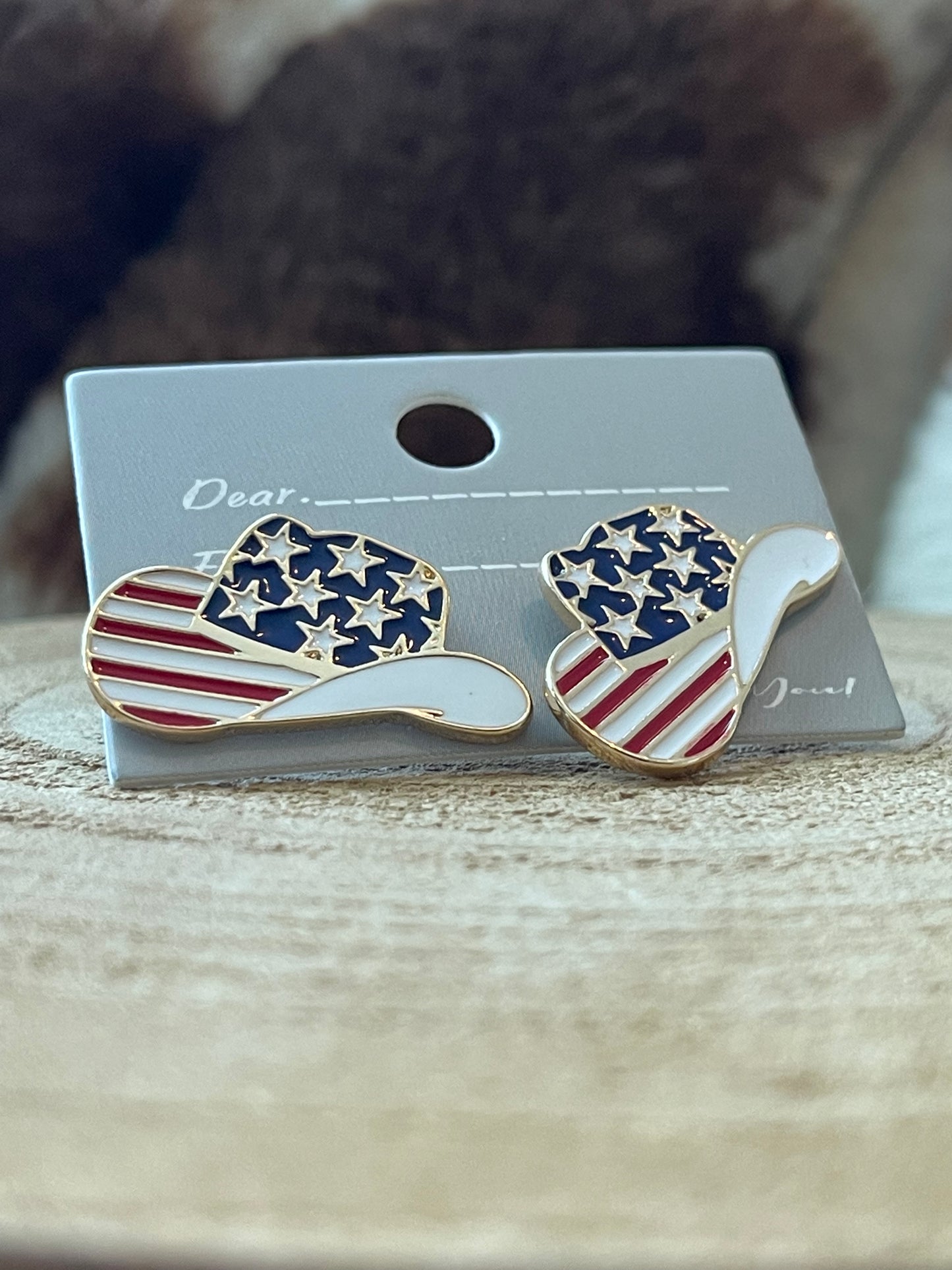 Patriotic Cowboy Hat Studs