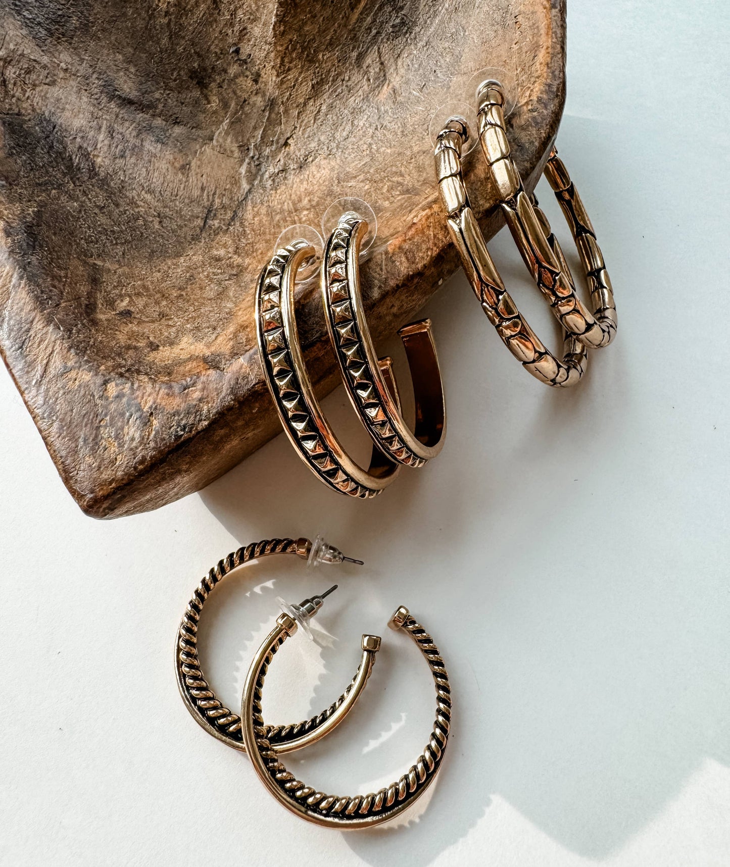 Laney Goldtone Hoop Earrings - SMALL