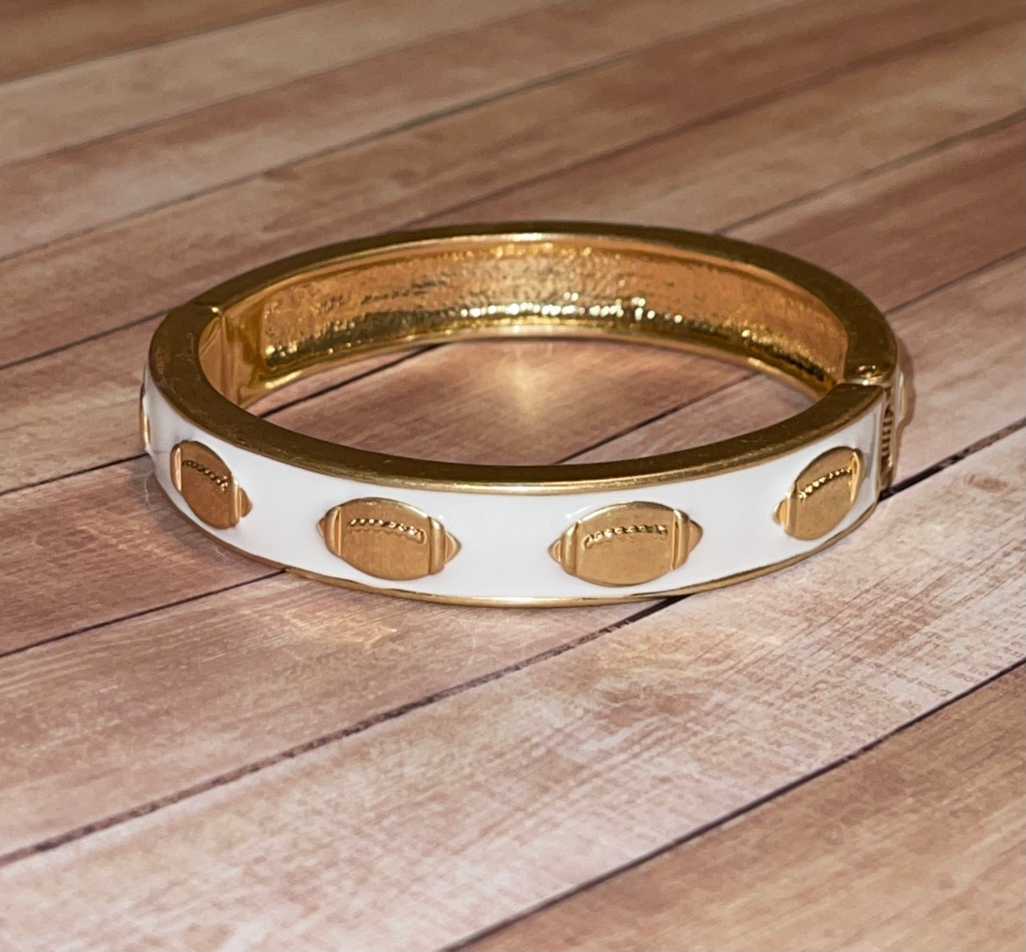 Football Bracelet - White